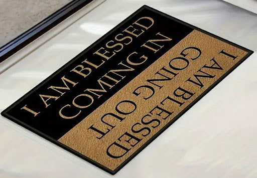 I’m Blessed Going Out & I’m Blessed Going In Doormat